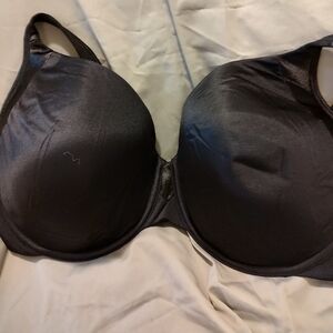 Black Satin Playtex Underwire Bra